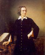 unknow artist Portrait of Franz Liszt oil painting on canvas